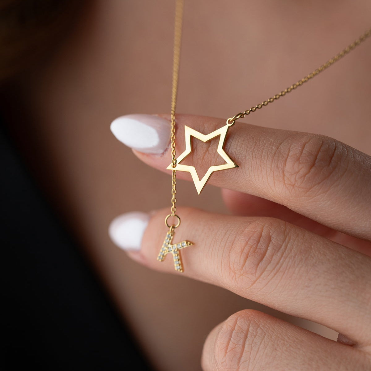 Starry Initial Yıldızlı Harf Kolye
