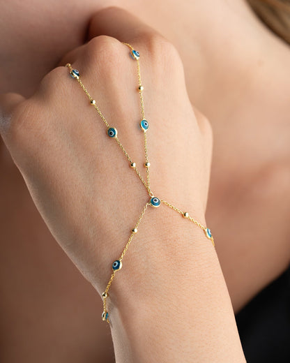 Blaue Aura - Evil Eye Beaded Shahmeran