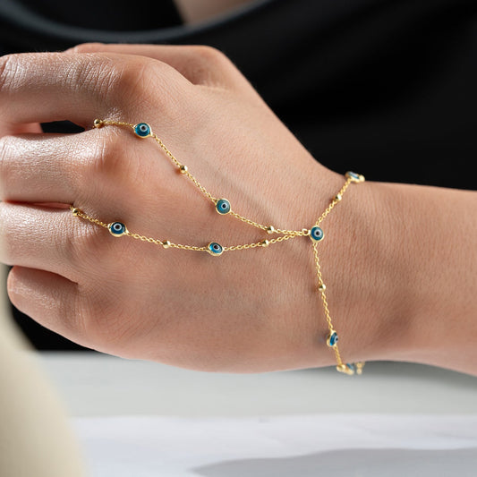 Blaue Aura - Evil Eye Beaded Shahmeran