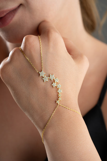 Star Stone Detail Gold plaqué Sahmeran