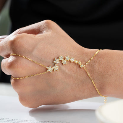 Star Stone Detail Gold plaqué Sahmeran