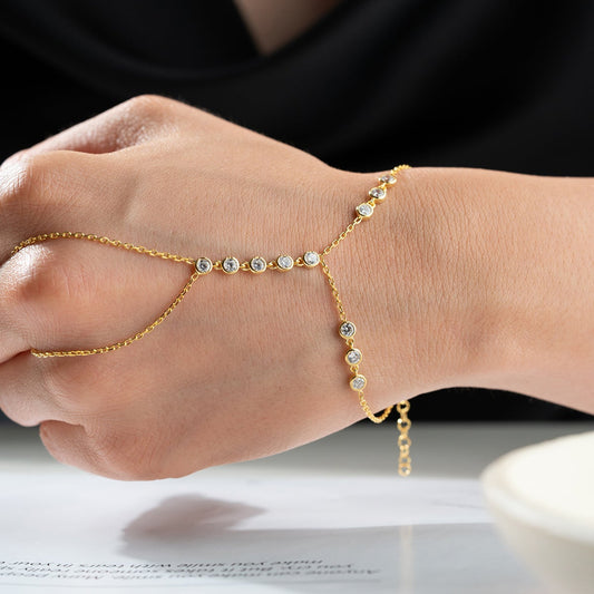Handkette mit runden Steinen – Şahmeran Kollektion