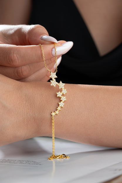 Star Stone Detail Gold plaqué Sahmeran