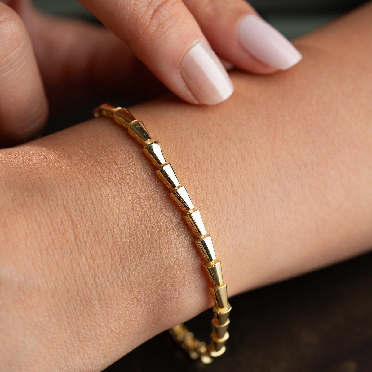 Vela Geometric Bracelet | 925 Sterling Silver