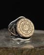Seal of Solomon Sword Design Silberring