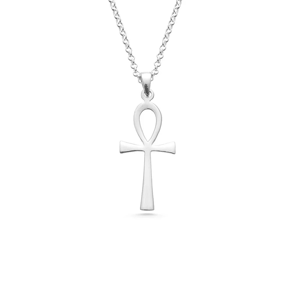 925er Silber Unisex Kette mit Ankh Symbol