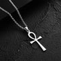 925er Silber Unisex Kette mit Ankh Symbol