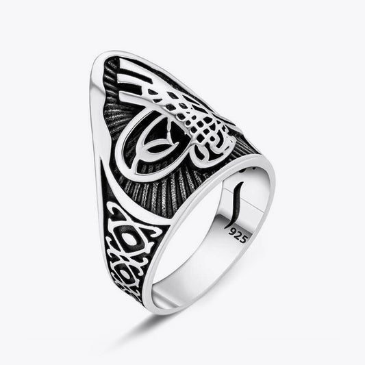 925 Ayar Gümüş Erkek Zihgir Okçu Yüzüğü