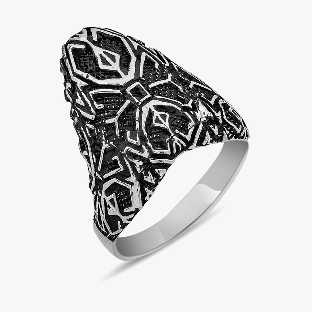 925 Sterling Silver Men's mind archer ring