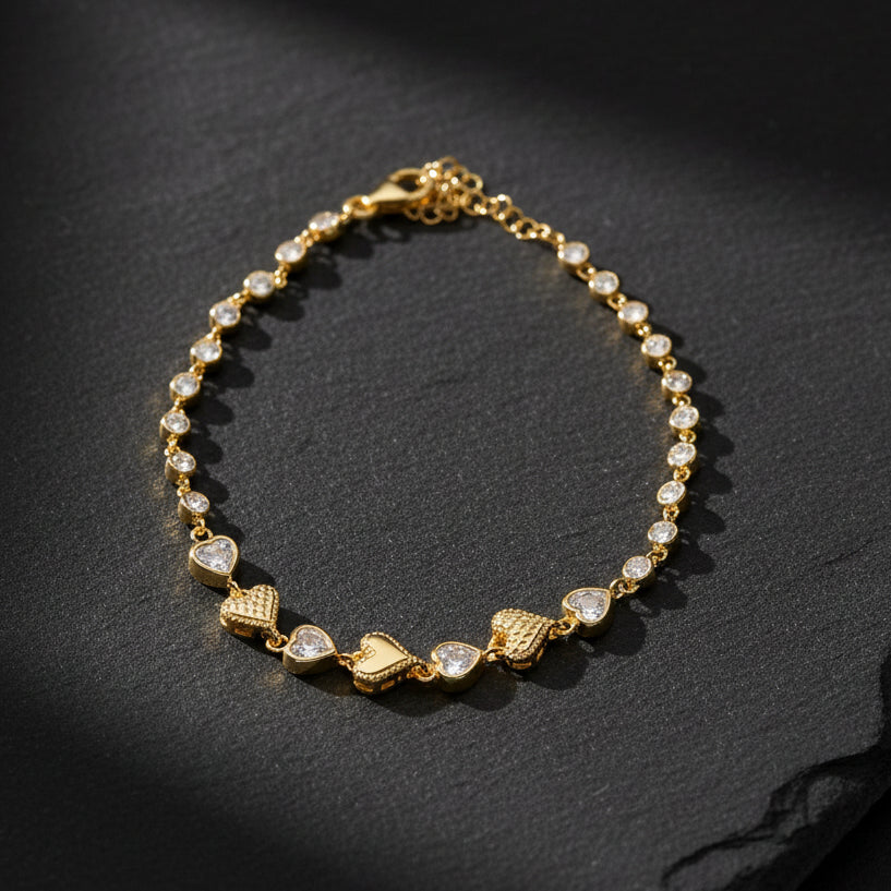 Love Heart Stone Bracelet