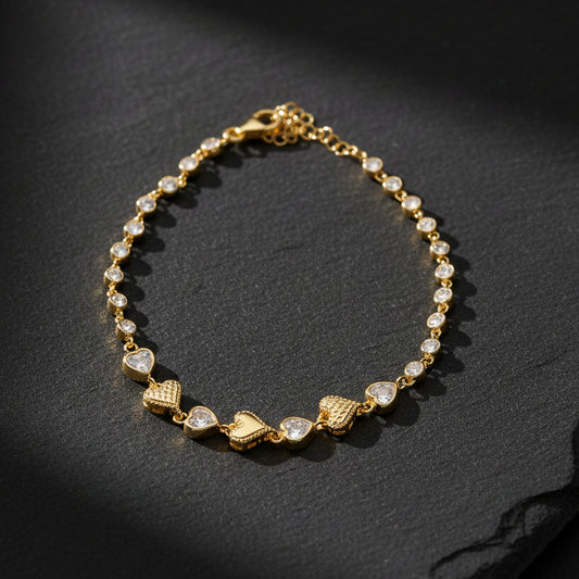Love Armband mit Herzen