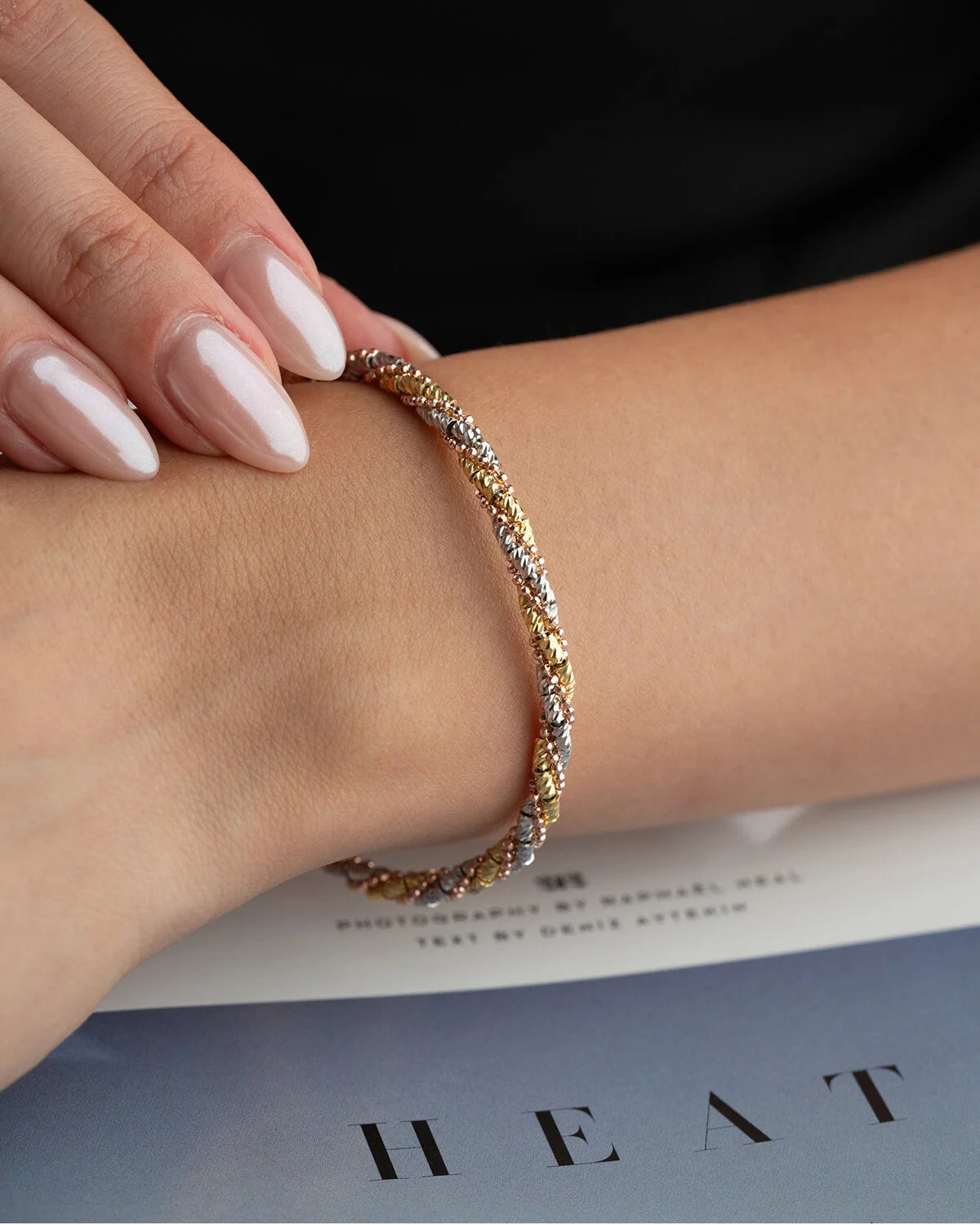 Dorika Bracelet | Three-Tone 925 Sterling Silver