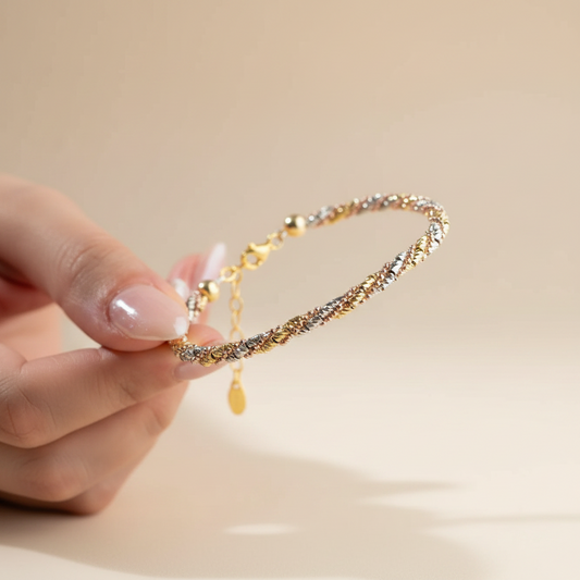 Dorika Armband | 925 Silber Dreifarbig