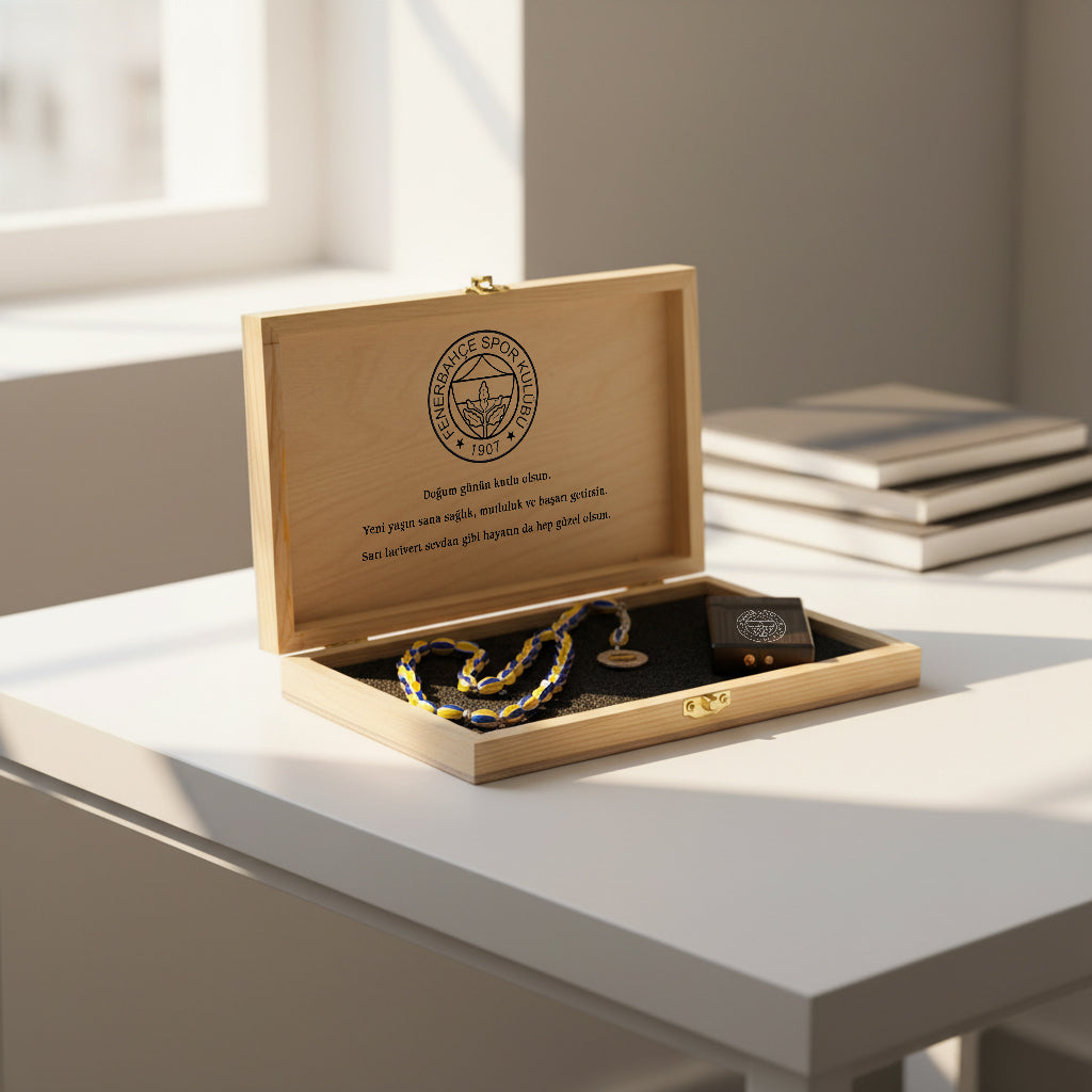 Coffret Tesbih Fenerbahçe et Briquet Personnalisé