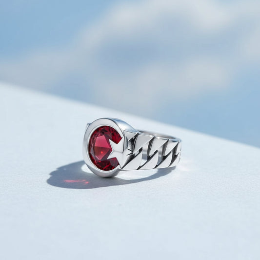 Ay Yıldız 925 Ayar Gümüş Yüzük