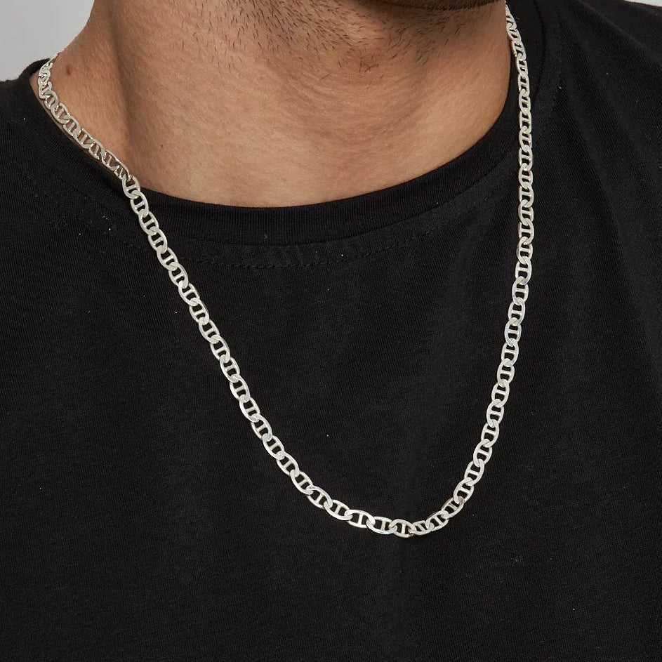 Mariner Gliederkette 5 mm Halsketten – 925 Sterling Silber