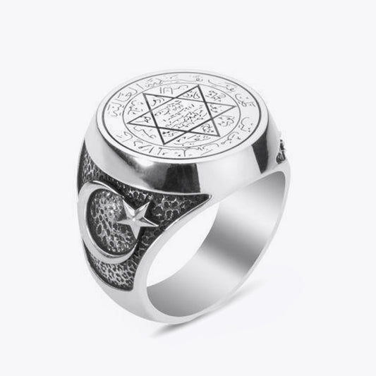 Mührü Süleyman 925 Ayar Gümüş Yüzük