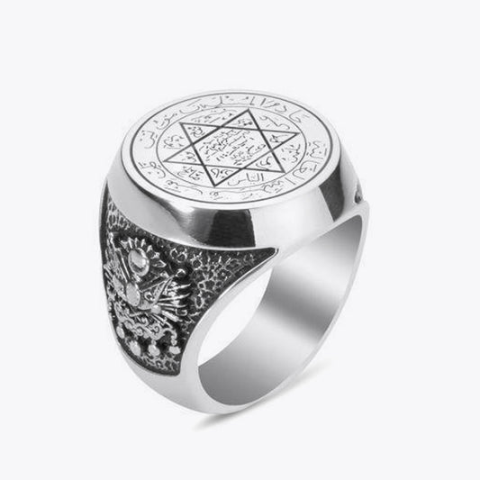 Mührü Süleyman 925 Ayar Gümüş Yüzük