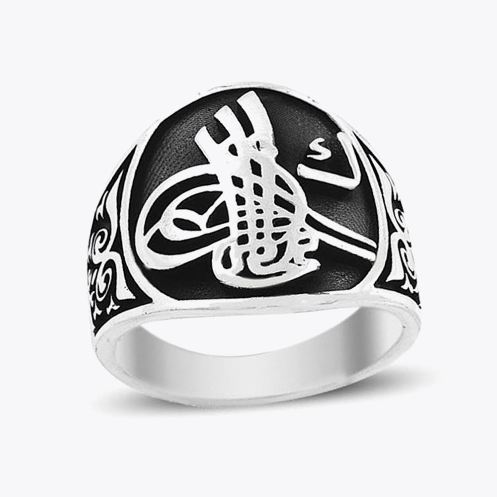 Osmanlı Tuğralı Erkek Gümüş Yüzük