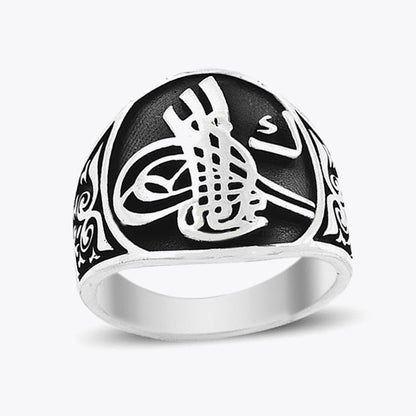 Osmanlı Tuğralı Erkek Gümüş Yüzük