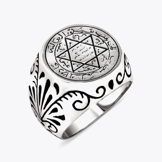 Mührü Süleyman Erkek Gümüş Yüzük
