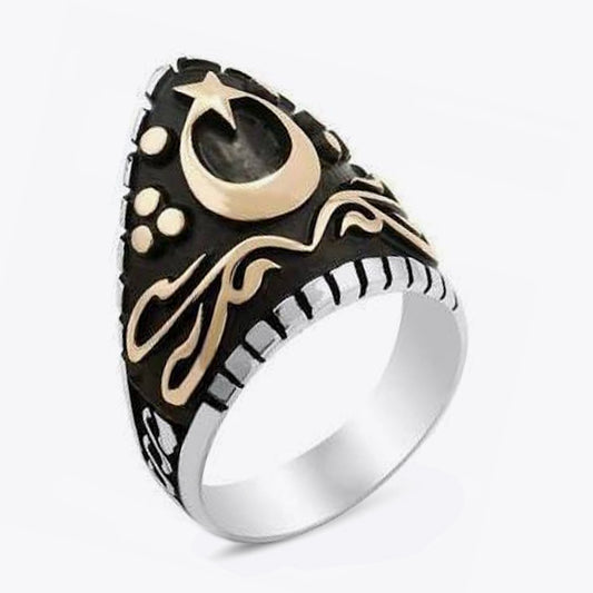 925 Ayar Gümüş Erkek Zihgir Okçu Yüzüğü