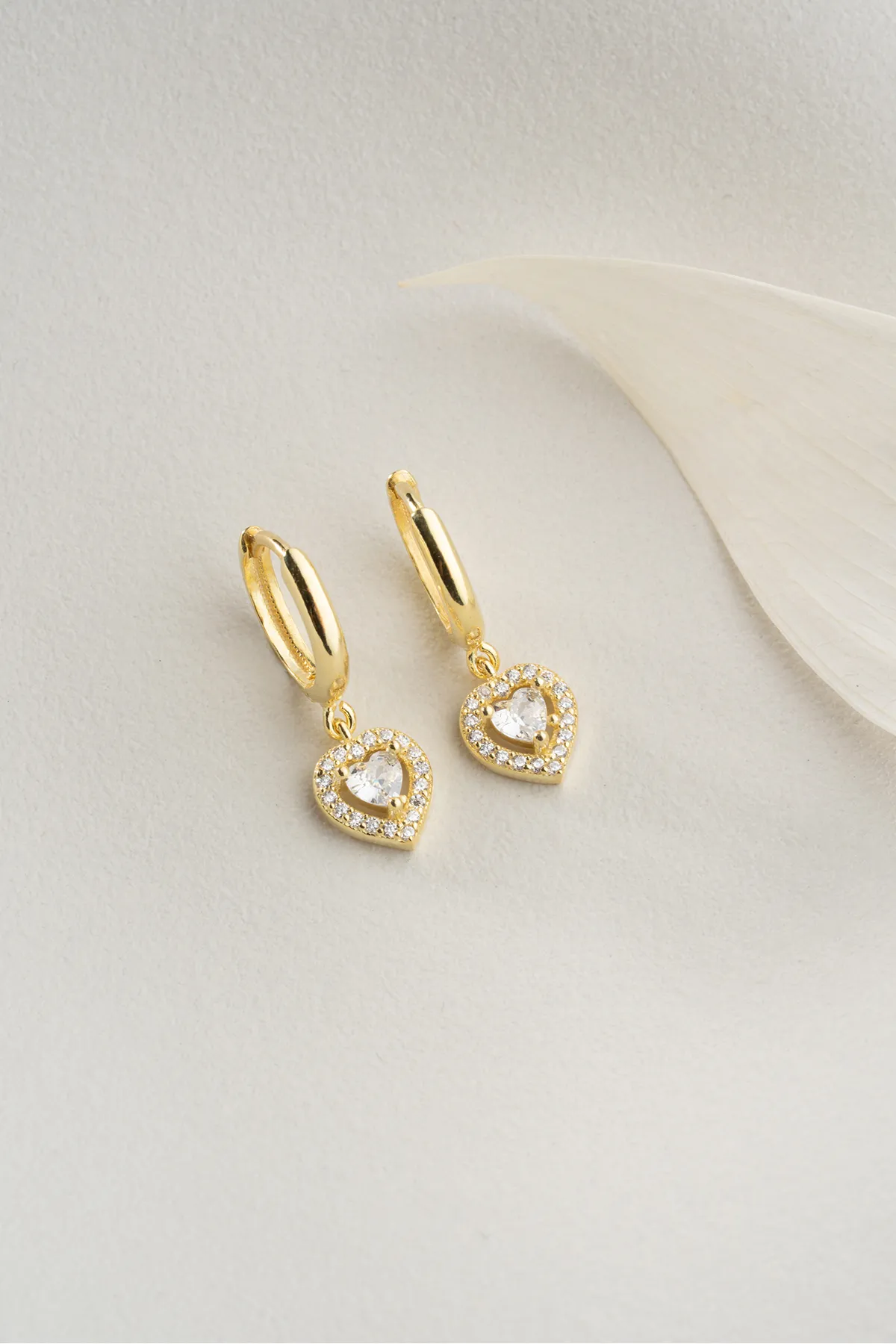 925 Sterling Silver Heart Earrings
