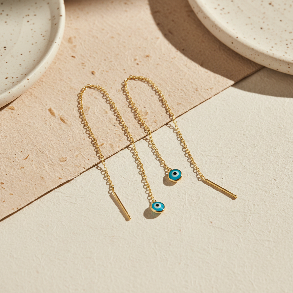 Nazar Beaded Swinging Earrings