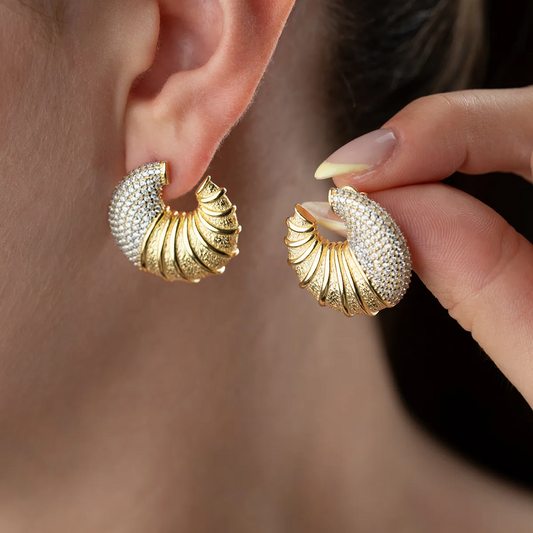 925 Sterling Silver Seashell Pearl Earrings