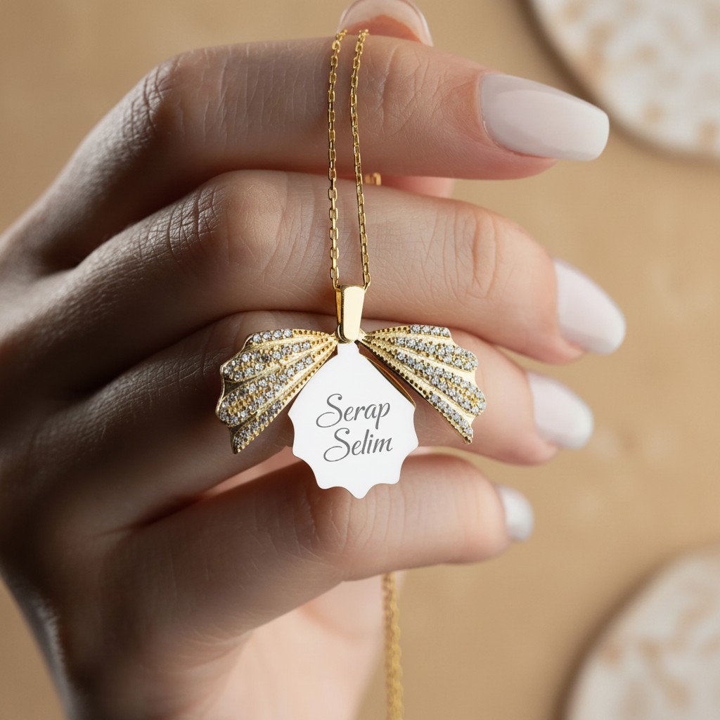  925er Silber Personalisierte Muschel-Kette