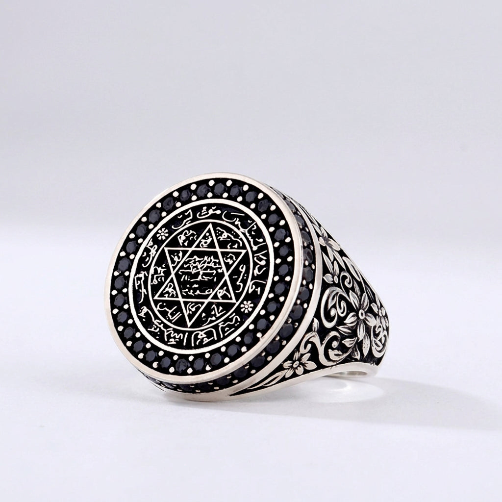 Siegel des Propheten Süleyman Herrenring | 925 Silber