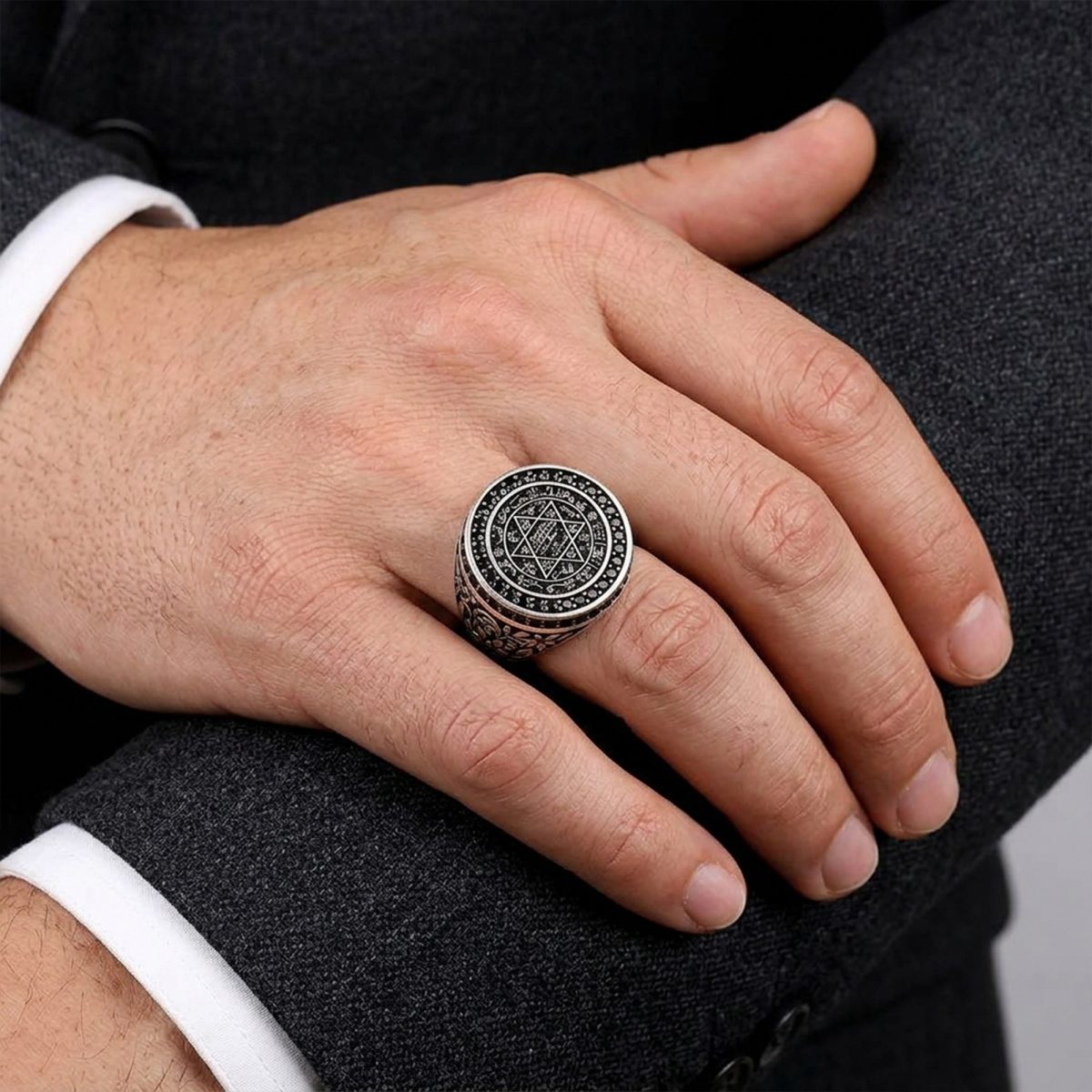Siegel des Propheten Süleyman Herrenring | 925 Silber