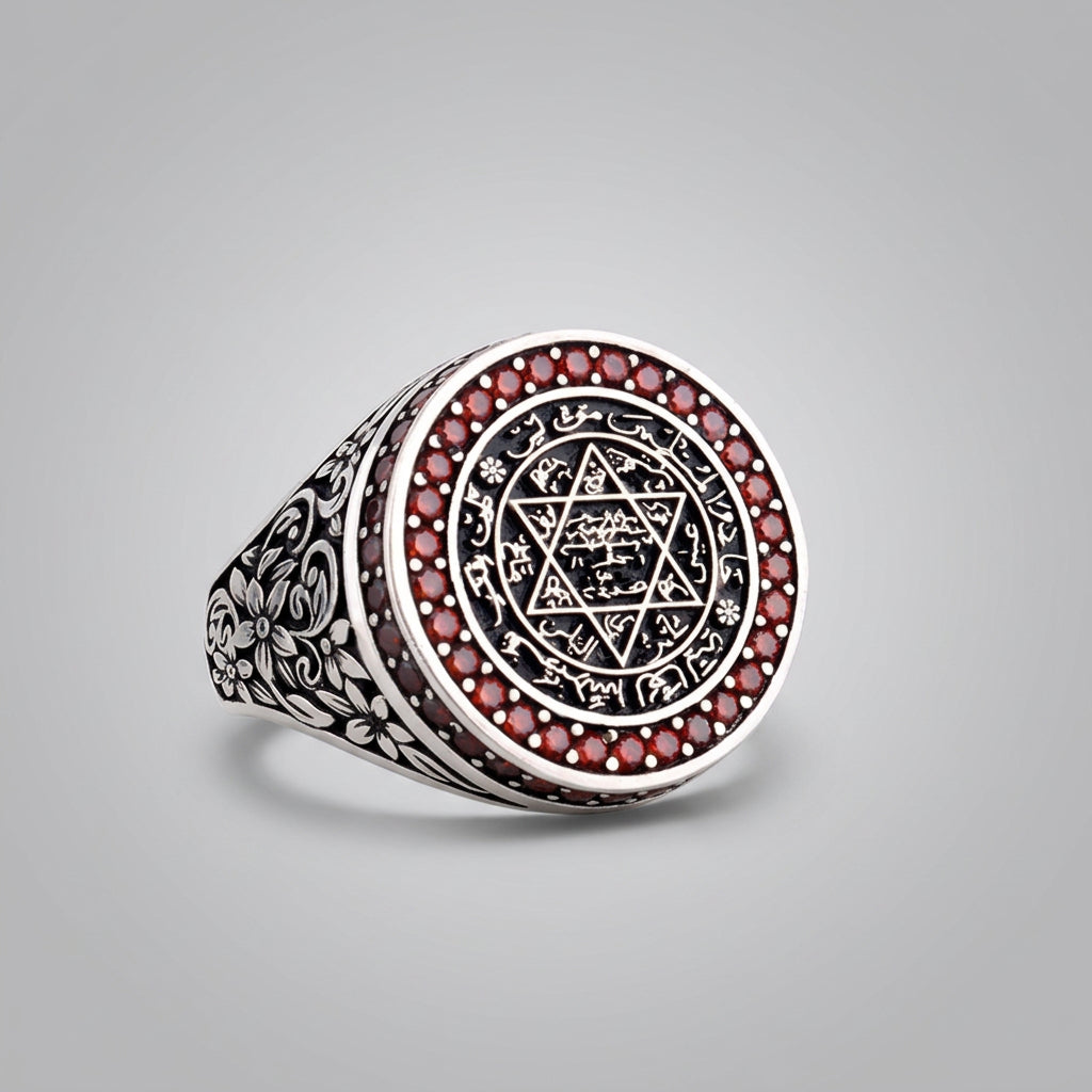 Siegel des Propheten Süleyman Herrenring | 925 Silber