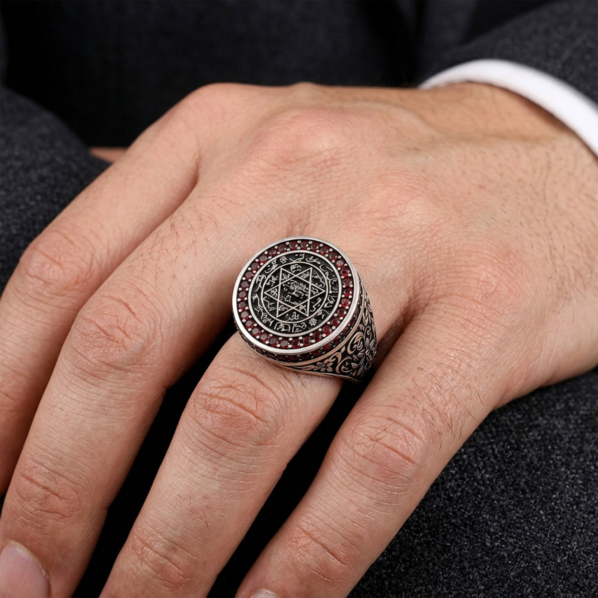 Siegel des Propheten Süleyman Herrenring | 925 Silber