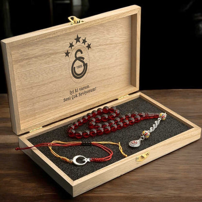 Galatasaray Tesbih ve Bileklik Seti