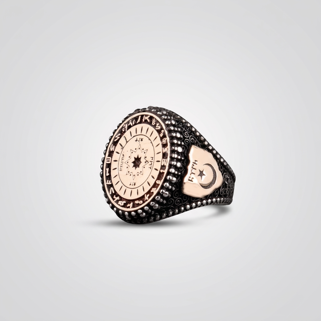 Turan Ring mit Türkischen Stammesymbolen | 925 Silber