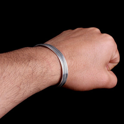 Bracelet pour hommes en argent sterling classique 925