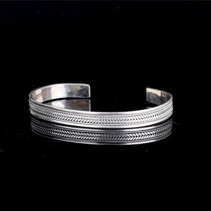 Bracelet pour hommes à motifs d'armure 925 Sterling Men