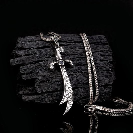 Zülfikar Anhänger – 925er Silber Kette