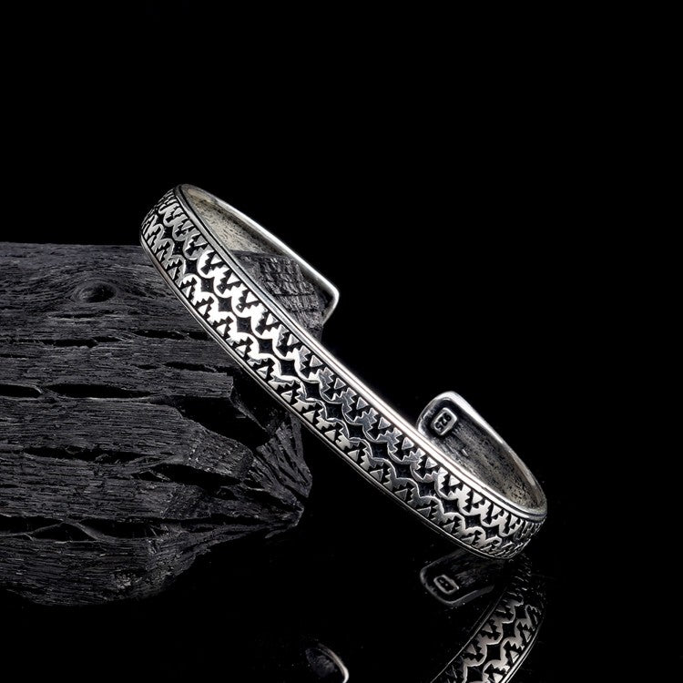 925 Sterling Silver Bangle Bracelet (10 mm)