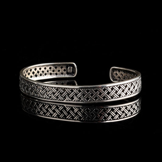 925 Sterling Silver Bangle Bracelet (10 mm)