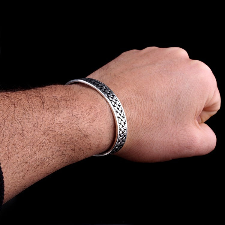 925 Sterling Silver Bangle Bracelet (10 mm)