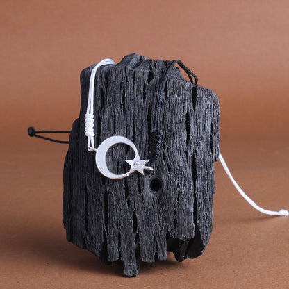 Bracelet Ayyildiz en noir et blanc