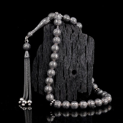 925 Ayar Gümüş Fizyon Model Tesbih (Bilek Boy)