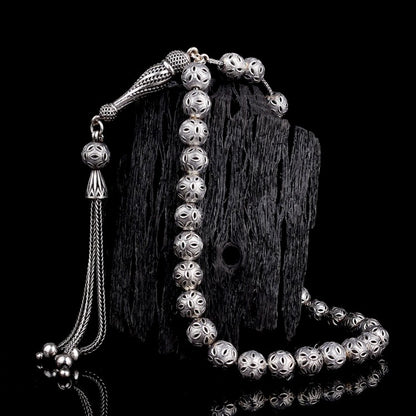 925 SET Silver Fizy Model Tesbih (wrist height)