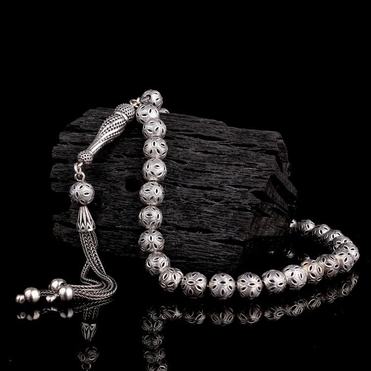 925 SET Silver Fizy Model Tesbih (wrist height)