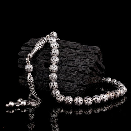 925 SET Silver Fizy Model Tesbih (wrist height)