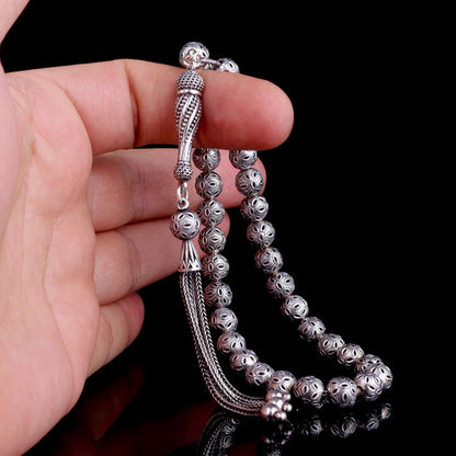 925 SET Silver Fizy Model Tesbih (wrist height)