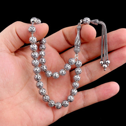 925 SET Silver Fizy Model Tesbih (wrist height)