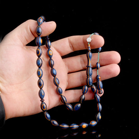 Barrel-Cut Camphor Wood Model Prayer Beads